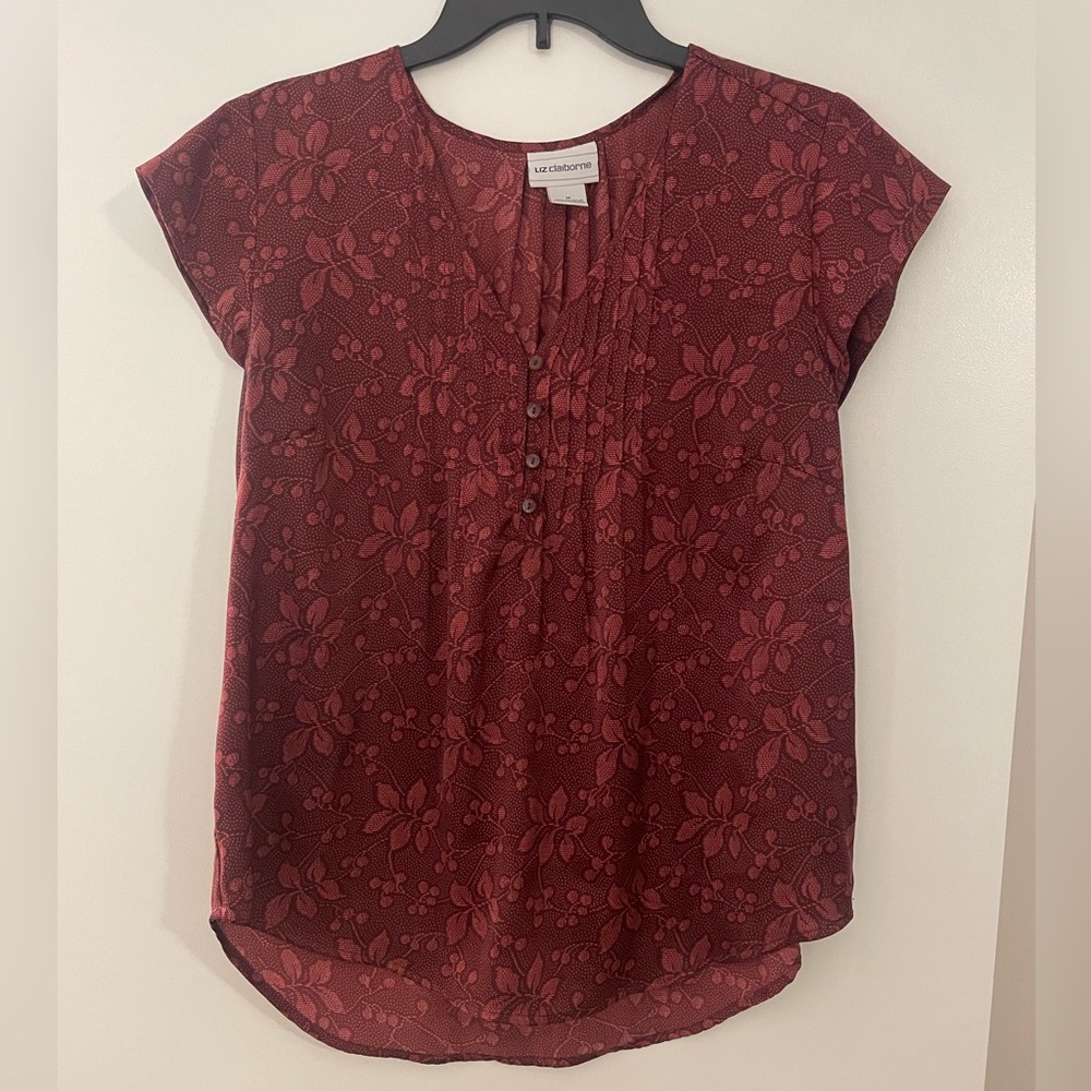 Liz Claiborne Size medium Satin Blouse